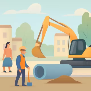 Avanza la construcción del desagüe pluvial en calle Rivadavia, Gualeguaychú