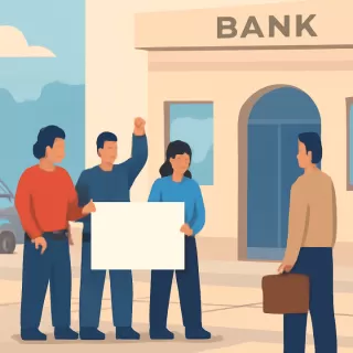 Paros parciales en la Banca Oficial de Uruguay el 8 de enero por convocatoria de AEBU