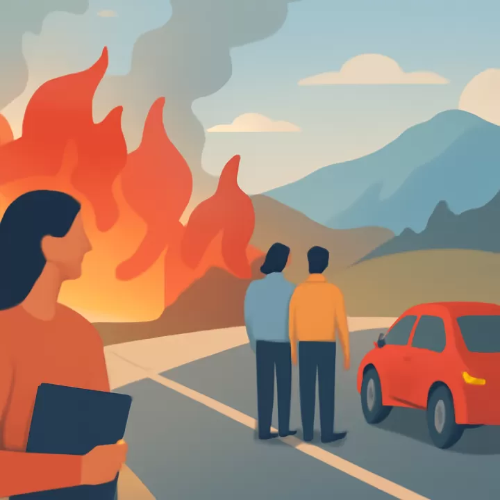 Incendio en Puerto Patriada provoca corte total de la Ruta Nacional 40