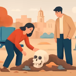 Cráneo hallado en un basural de Albardón pertenecía a un hombre mayor y no es reciente