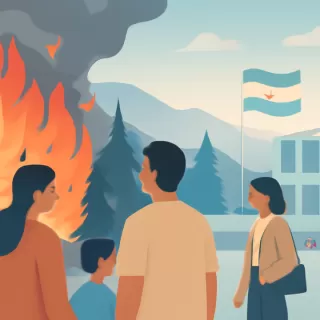 Incendios forestales activos afectan la Patagonia en enero de 2026