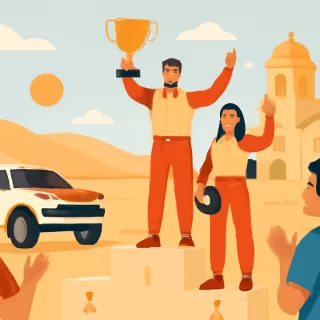 Dakar 2026: campeones cordobeses Cavigliasso y Pertegarini ganaron la etapa maratón y subieron al podio