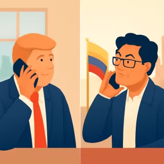 Trump y Petro mantienen primera llamada telefónica tras meses de tensiones diplomáticas