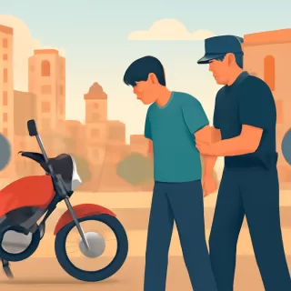 Detienen a un menor de 16 años por robo de motocicleta en General Villegas