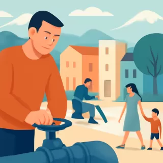 El Bolsón reduce temporalmente el servicio de riego urbano por riesgo de incendios