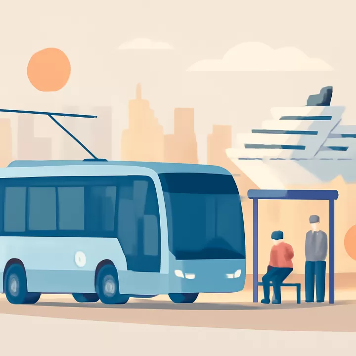 El bus eléctrico de Buenos Aires extiende su recorrido hasta las terminales de Retiro