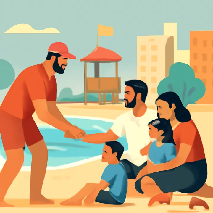 Martín Demichelis y su familia rescatados en Punta del Este tras ingresar al mar en zona prohibida