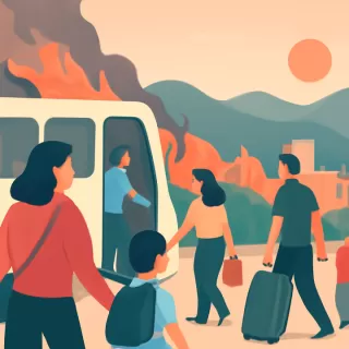 Evacúan a 3.000 turistas por incendios forestales en la Patagonia, Argentina