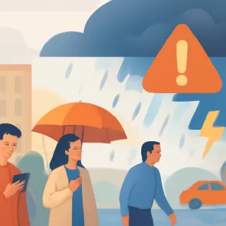 SMN activa alerta naranja por tormentas y lluvias abundantes en 8 provincias argentinas