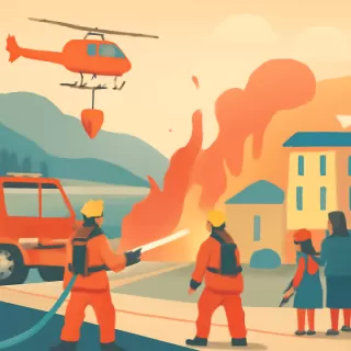 Refuerzan operativo contra incendio en Puerto Patriada con 350 combatientes y apoyo aéreo