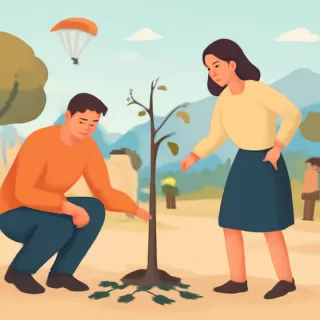 Daños a plantas recién colocadas en la Plaza San Martín de Villa La Angostura