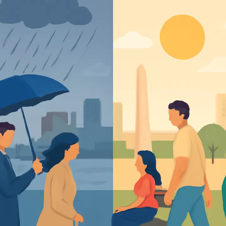 Pronóstico del fin de semana en la Provincia de Buenos Aires: lluvias y viento el sábado, mejoría el domingo