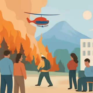 Declaran incendio forestal en Valle Magdalena y activan operativo de combate