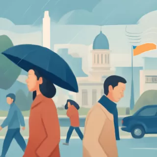 Lloviznas y alerta por fuertes vientos en la Ciudad de Buenos Aires: pronóstico para el fin de semana