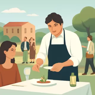 Mauro Colagreco fue anfitrión de un almuerzo de alta cocina en Uruguay