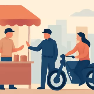 Operativos en General Villegas: infracción por venta ambulante y recuperación de motocicleta robada