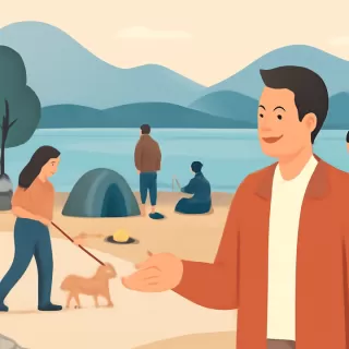 Preocupación por un acampe irregular en la costa de Manzano, Villa La Angostura