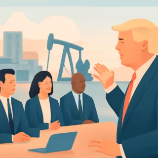 Trump llama a petroleras a invertir 100.000 millones de dólares en Venezuela para influir en la industria