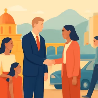 Encargado de la Casa Blanca visita Caracas por primera vez tras captura de Maduro