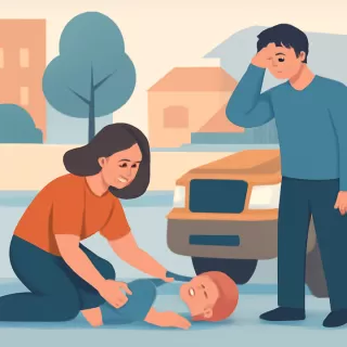 Un niño de menos de dos años fue atropellado en Santa Regina