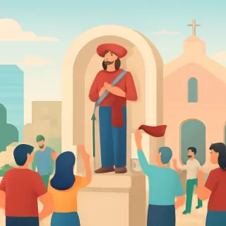 Fieles del Gauchito Gil celebraron en el santuario de San Carlos en La Plata