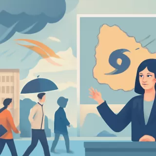 Inumet advierte por ciclón extratropical con viento y lluvias intensas en Uruguay