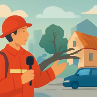 Bomberos informa sobre caída de árboles y daños tras temporal en Montevideo y Maldonado