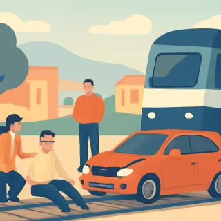 Accidente entre el Tren Patagónico y un auto en Comallo deja dos heridos