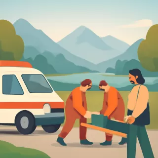 Evacuaron a dos personas accidentadas en el Parque Nacional Nahuel Huapi