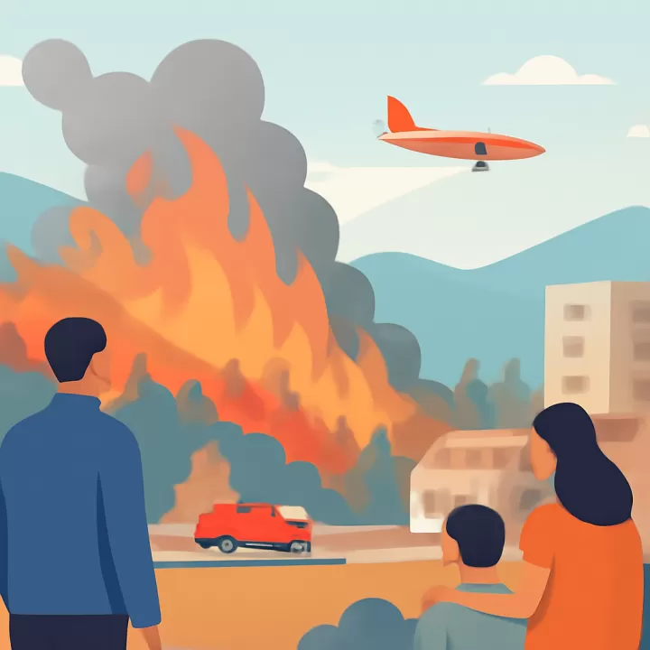 Incendio activo en Puerto Patriada: continúa el combate con medios aéreos y refuerzo de 85 combatientes