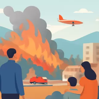 Incendio activo en Puerto Patriada: continúa el combate con medios aéreos y refuerzo de 85 combatientes