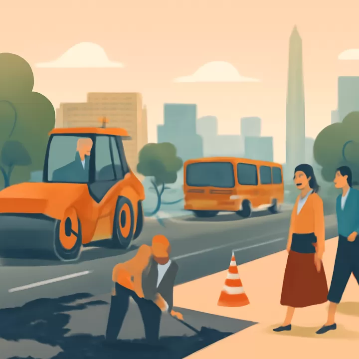 Estado y reparación de 60 kilómetros de avenidas transitadas en el Gran Buenos Aires