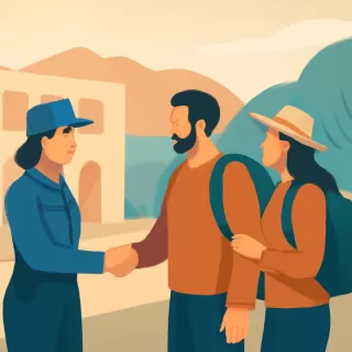 Malargüe: la Policía Turística rescató a una pareja de viajeros extraviados