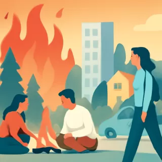 Pareja fue filmada haciendo fuego en zona prohibida durante emergencia ígnea en Villa Pehuenia