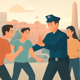 Operativo policial disuelve pelea entre jóvenes en el centro de La Plata