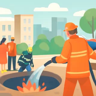 Bomberos y Protección Civil atienden fuego subterráneo en mina de Tecámac