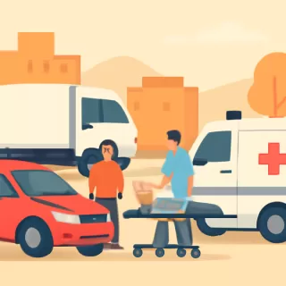 Accidente vial en Maipú deja dos personas heridas