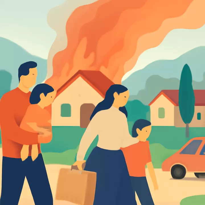Incendio forestal destruyó viviendas y evacuó familias en un barrio de Epuyén