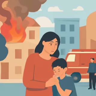 Incendio en Punta del Este causa la muerte de un hombre de 85 años y hospitalización de un niño de 9 años