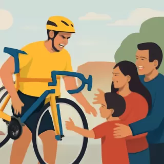 Leandro Velárdez gana el Giro del Sol y emociona con el reencuentro familiar en Pocito