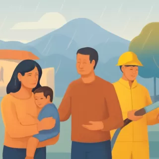 Llegó la lluvia y trajo alivio a la zona afectada por incendios en la Comarca Andina