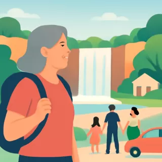 Turista de Posadas visita los Saltos del Tabay durante 48 años consecutivos