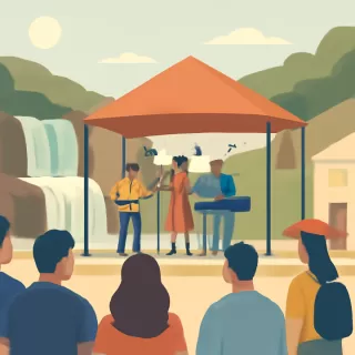 El Complejo Saltos del Tabay recibe visitantes y concluye la Fiesta Provincial del Turista con música en vivo