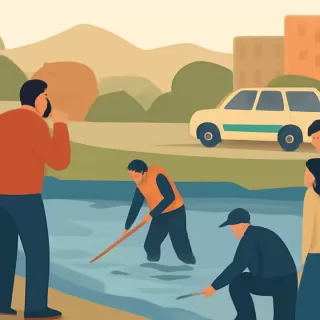 Retoman la búsqueda de la mujer arrastrada por la corriente en el zanjón de Los Ciruelos