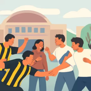 Hinchas de Peñarol se infiltraron en Gran Parque Central y atacaron a seguidores de Nacional