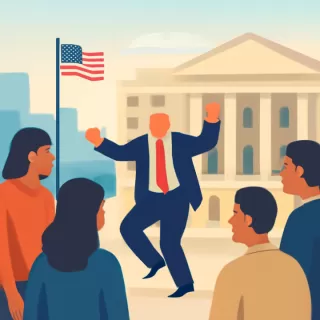 Estados Unidos revocó más de 100.000 visas y lo anunció con una imagen de Trump bailando