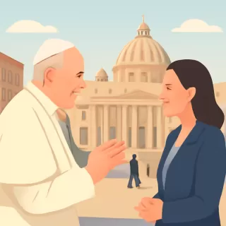 El Papa se reúne con María Corina Machado en el Vaticano antes de su encuentro con Trump