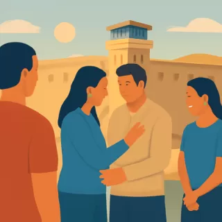 Familiares visitaron a Nahuel Gallo en el penal venezolano El Rodeo I