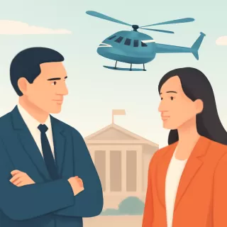 El gobierno rechazó el pedido de un helicóptero para Villarruel en Chubut