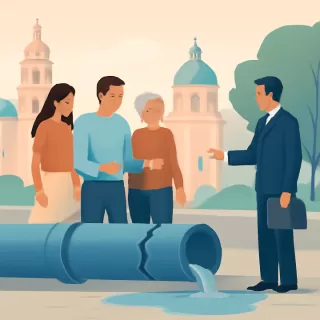 La Calera solicita a la Provincia la reparación urgente de un caño de agua centenario